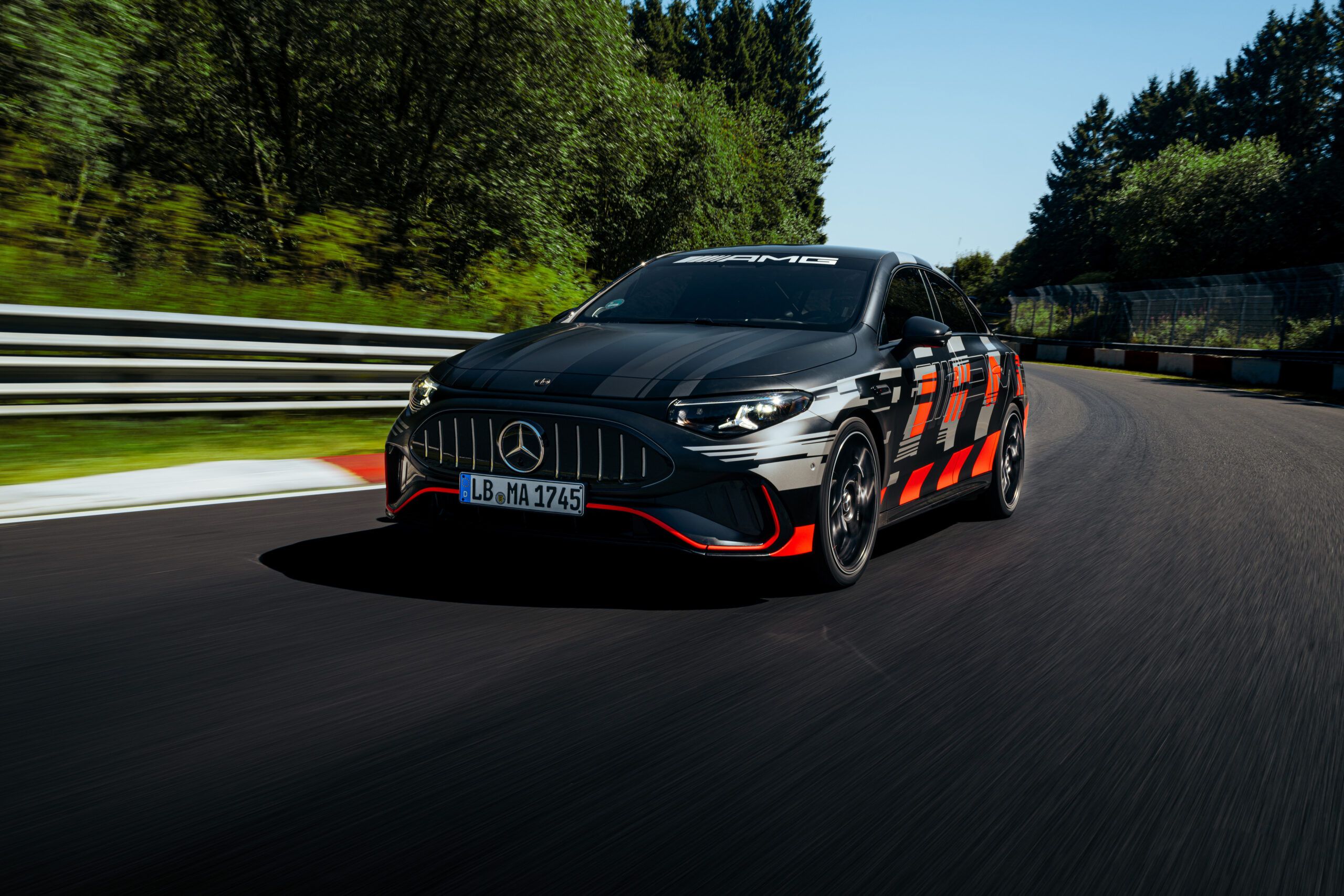 Mercedes-AMG CLA 45 electric at the Nürburgring