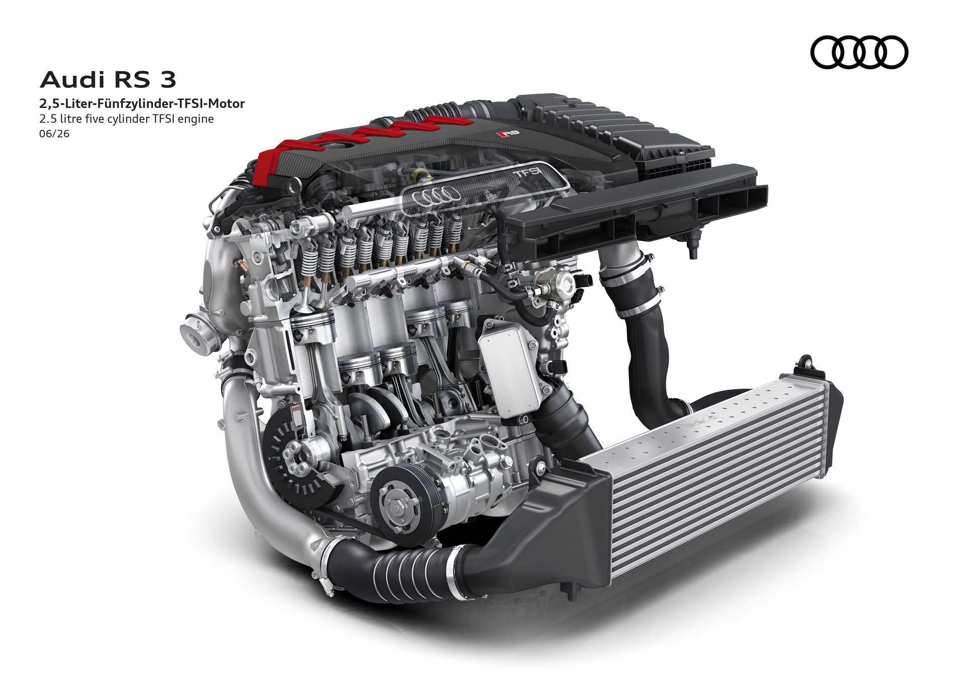 Audi 2.5 TFSI five-cylinder engine